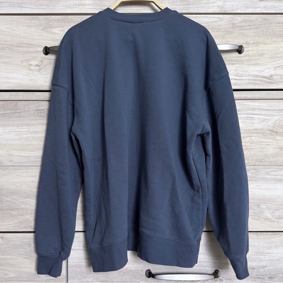 Wild Fable Montauk Embroidered Graphic Oversized Crewneck Sweatshirt Blue Small - Picture 2 of 8